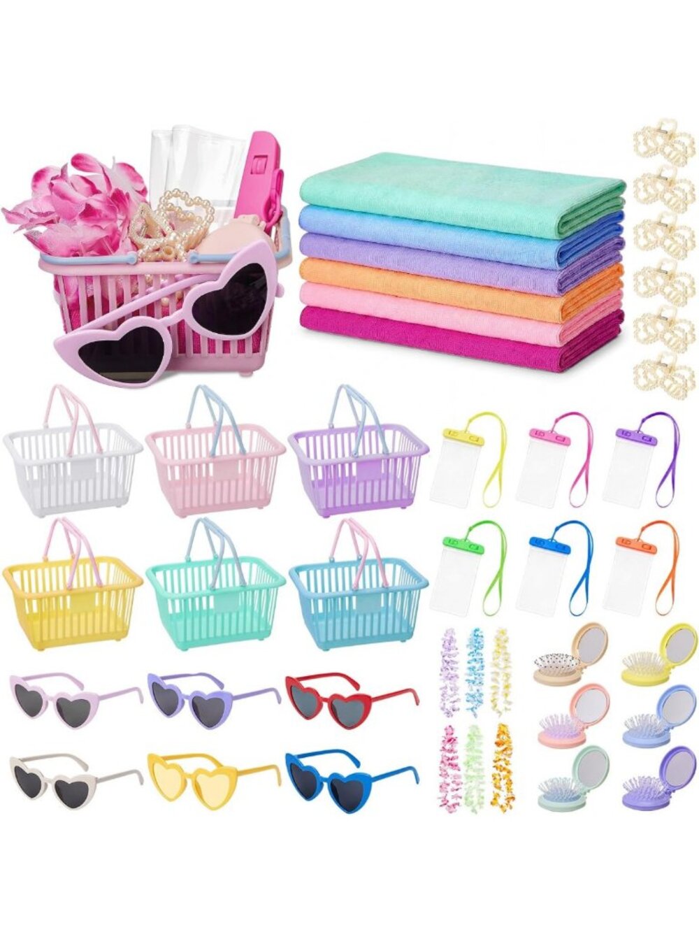42 Pcs Beach Party Favors Set - Fun Bachelorette Gifts & Pool Accessories